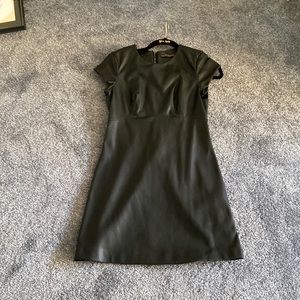 Zara vegan leather dress